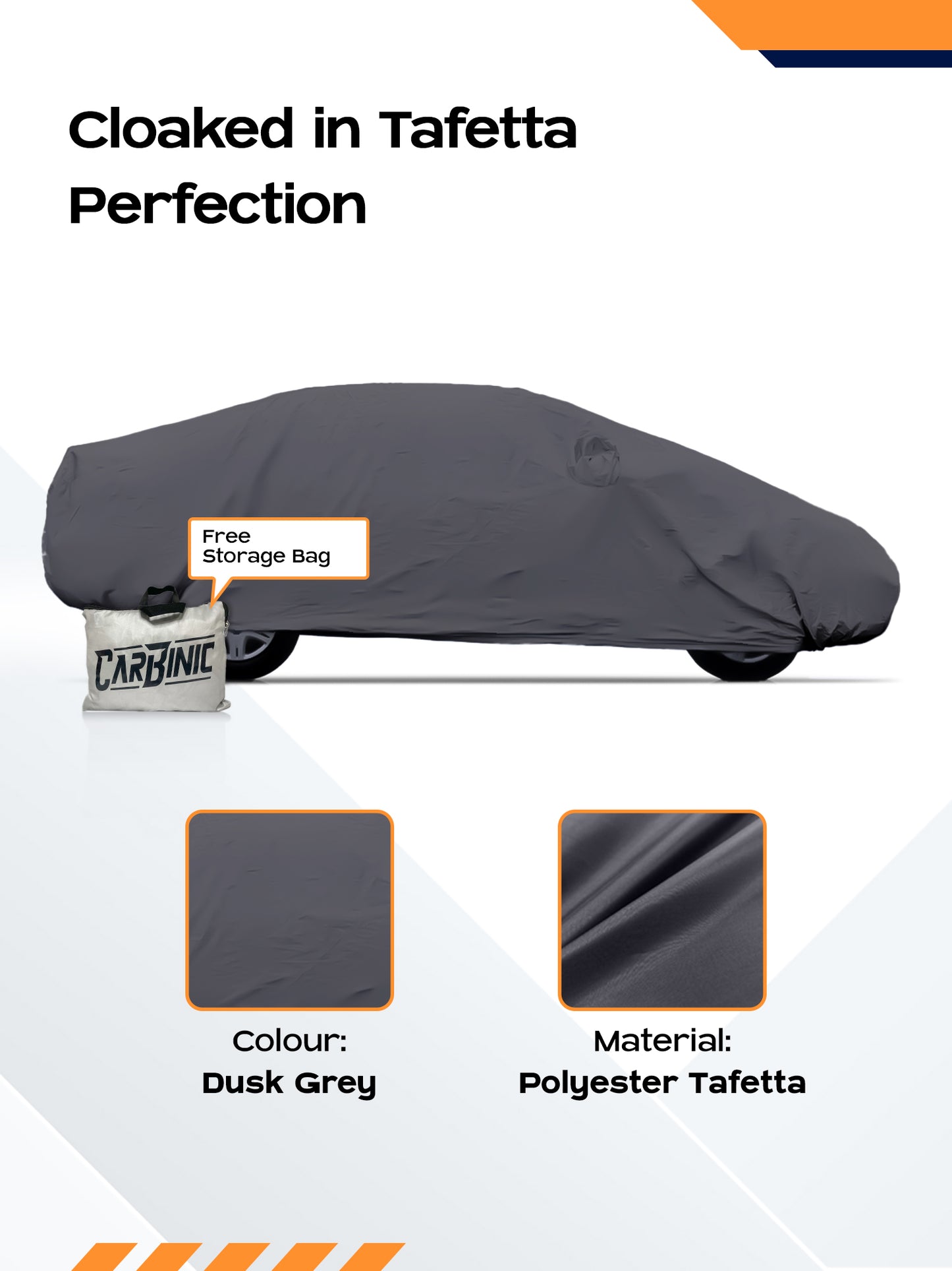 Carbinic durable car body cover - easy to install and maintain
