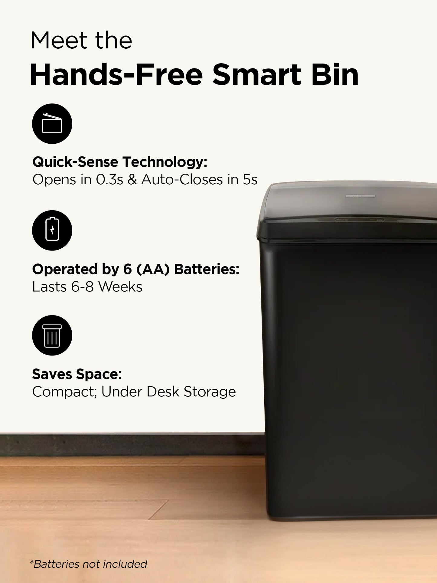 UMAI dustbin - outdoor garden trash can