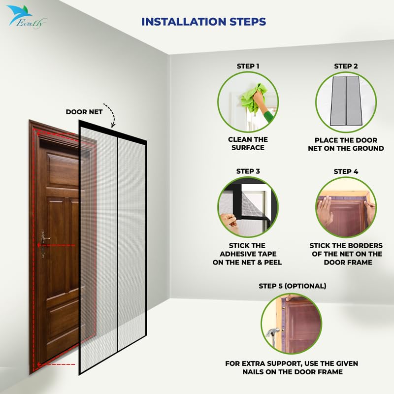 Evafly polyester mosquito net - easy installation