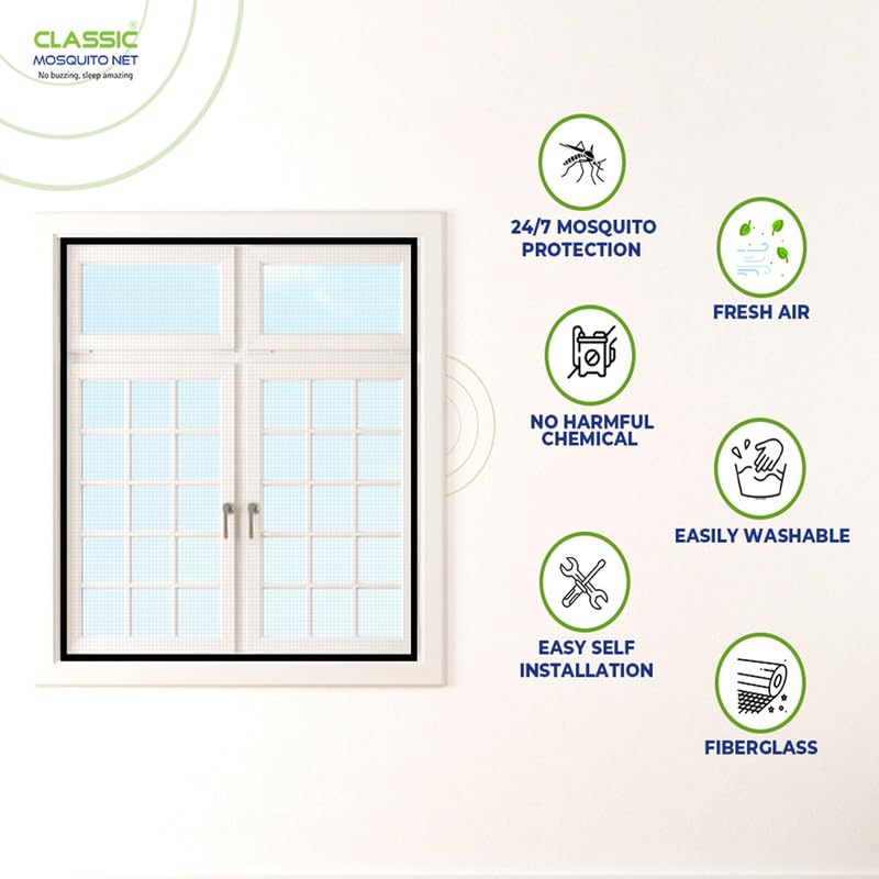 Classic Mosquito Net - High-quality fiberglass window mesh