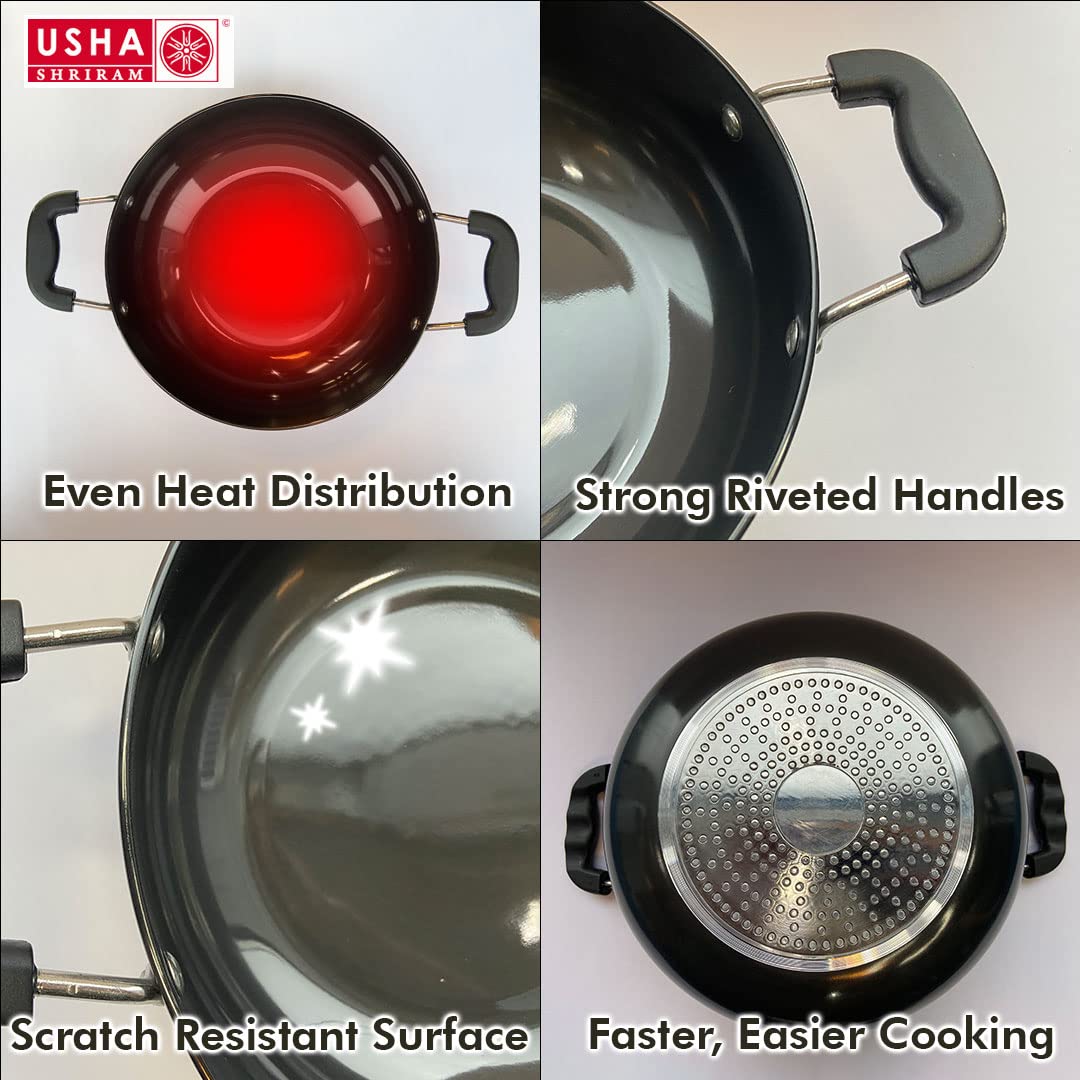 Usha Shriram Aluminium Kadai - Deep Frying