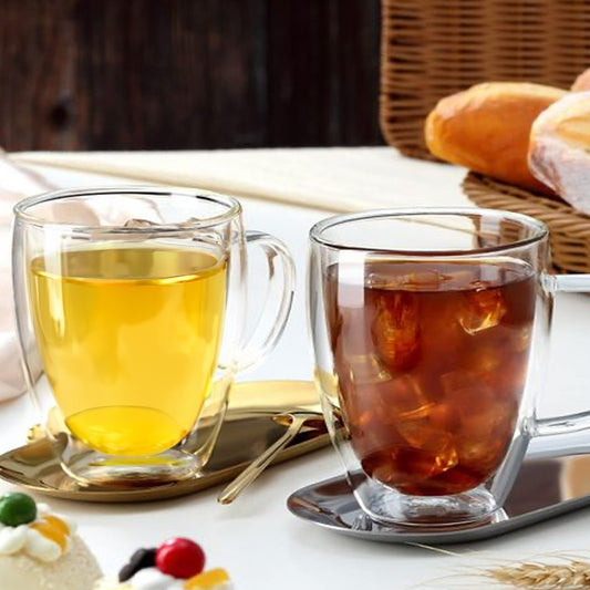 UMAI double walled glass coffee mug - modern drinkware collection