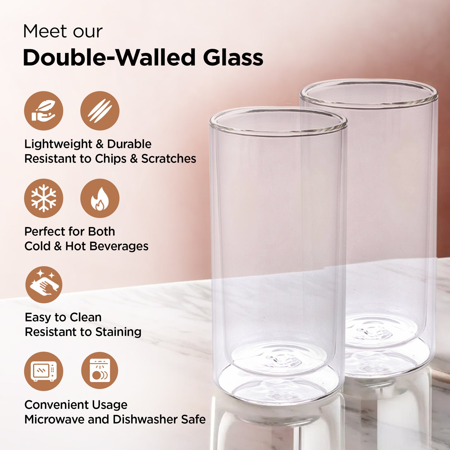 UMAI 250ml double wall mug - versatile drinkware