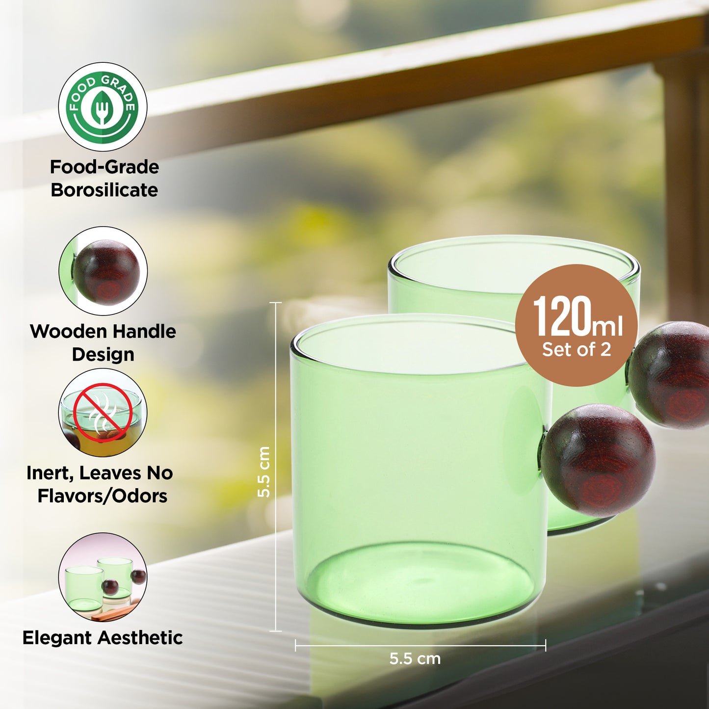 UMAI borosilicate mug - elegant drinkware for office