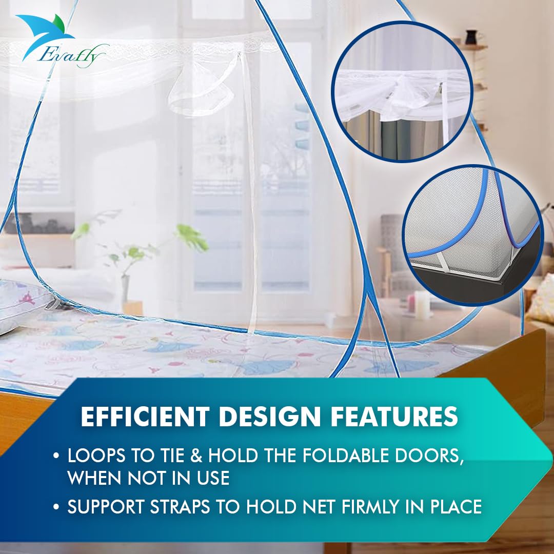 Evafly mosquito net - heart design for kids room