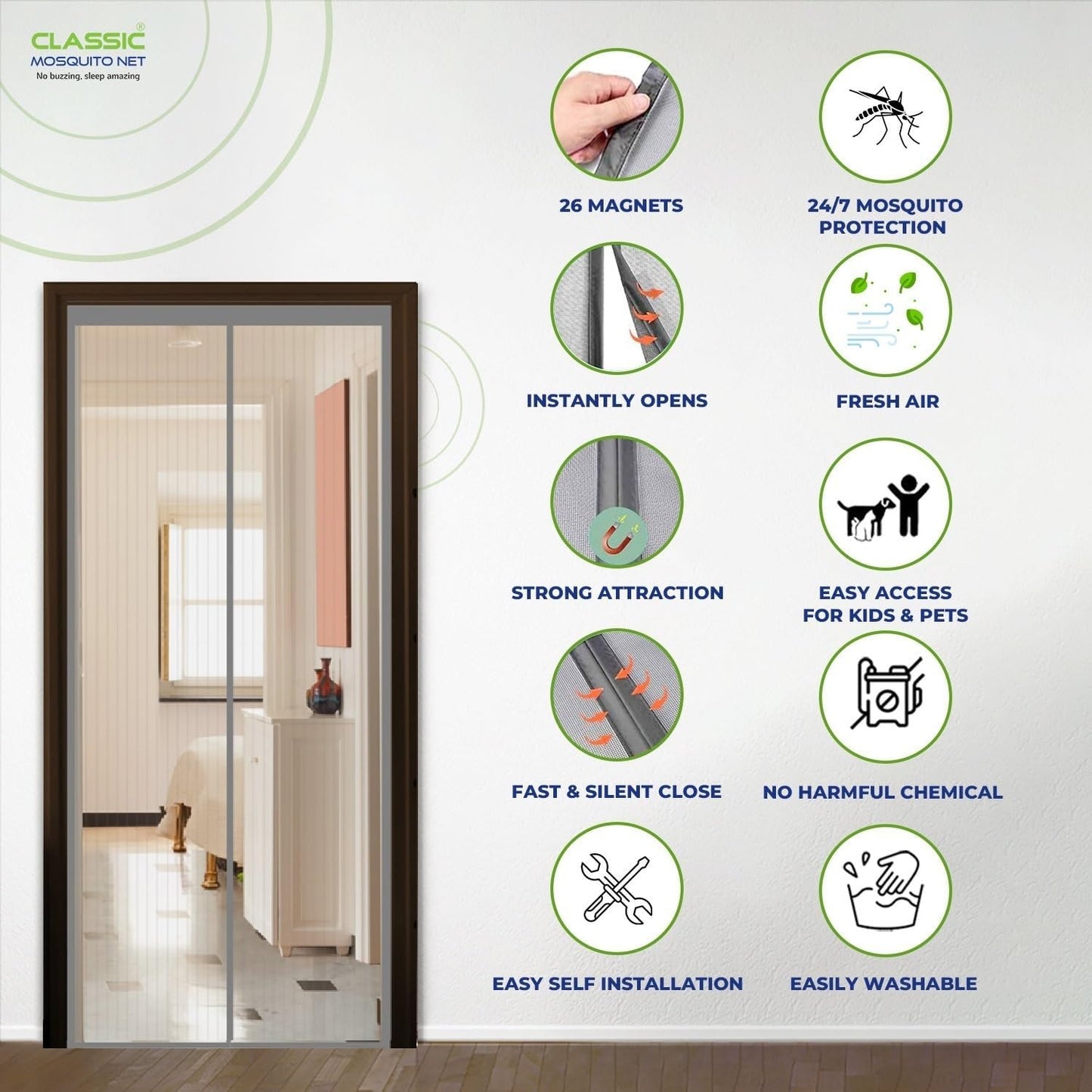 Classic Mosquito Net - Easy installation approach