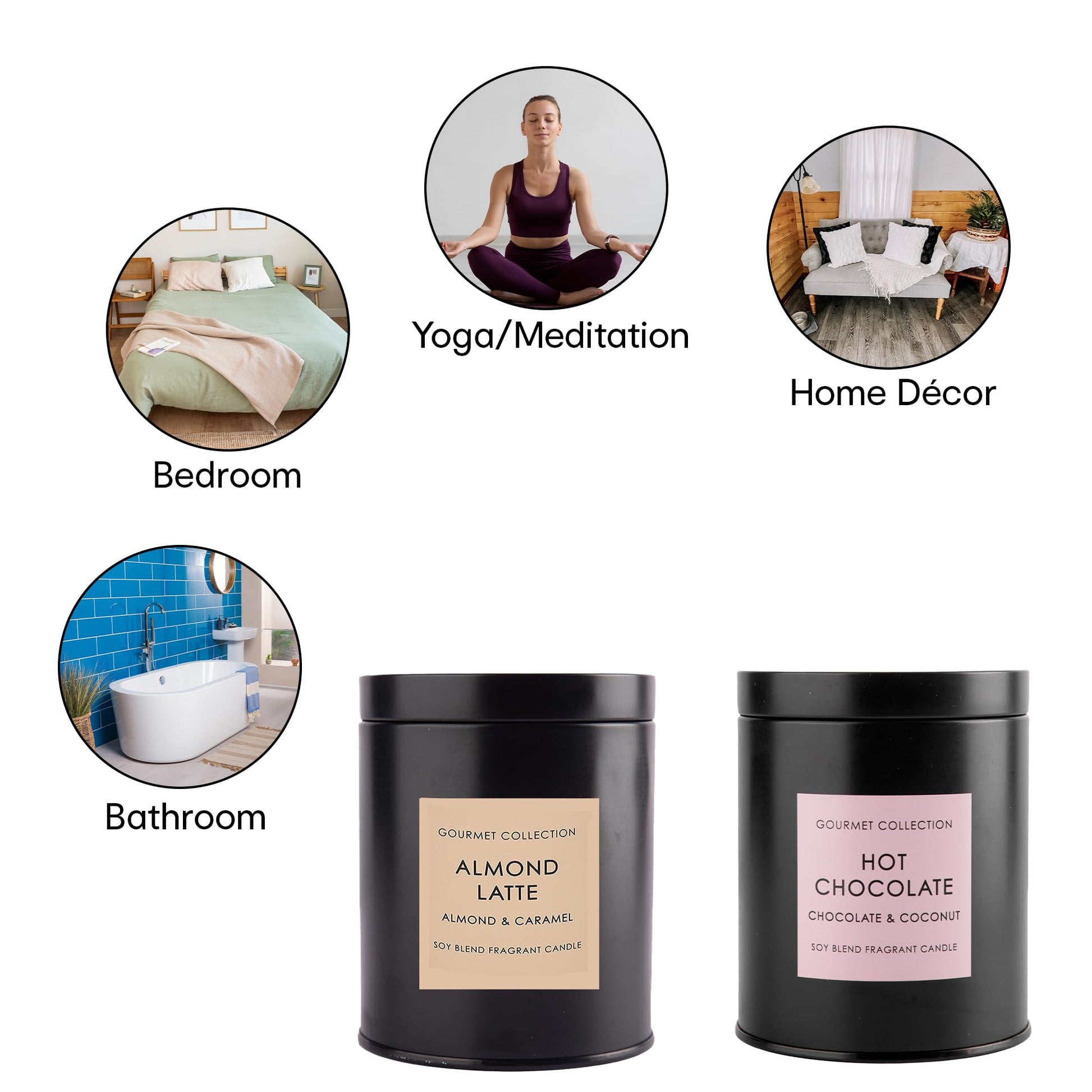 Buy Almond Latte Votive Candle Smokeless Burn, 70 Hours The Better Home