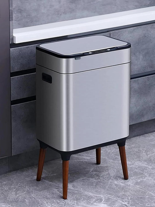Kuber Industries Touchless Trash Can - Sleek design for Modern Homes