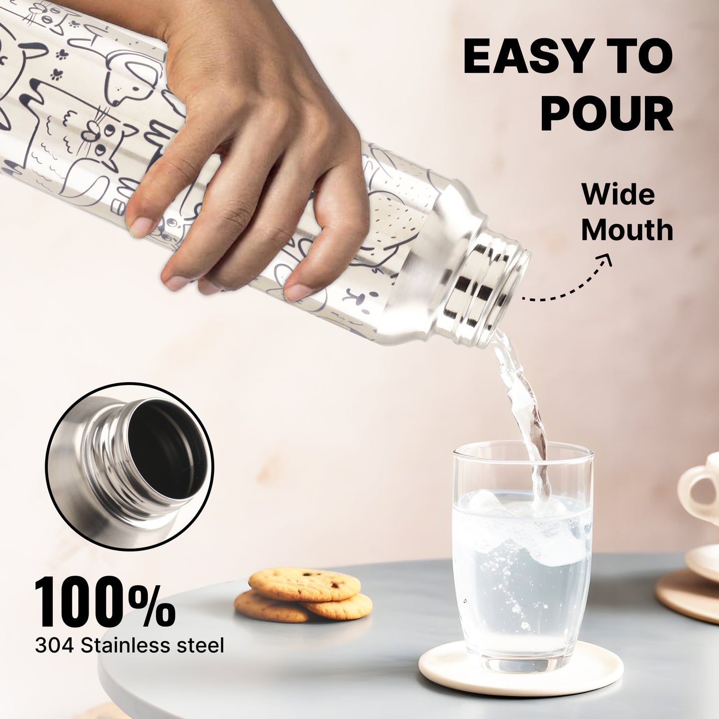 The Better Home stainless steel bottle - school water bottle