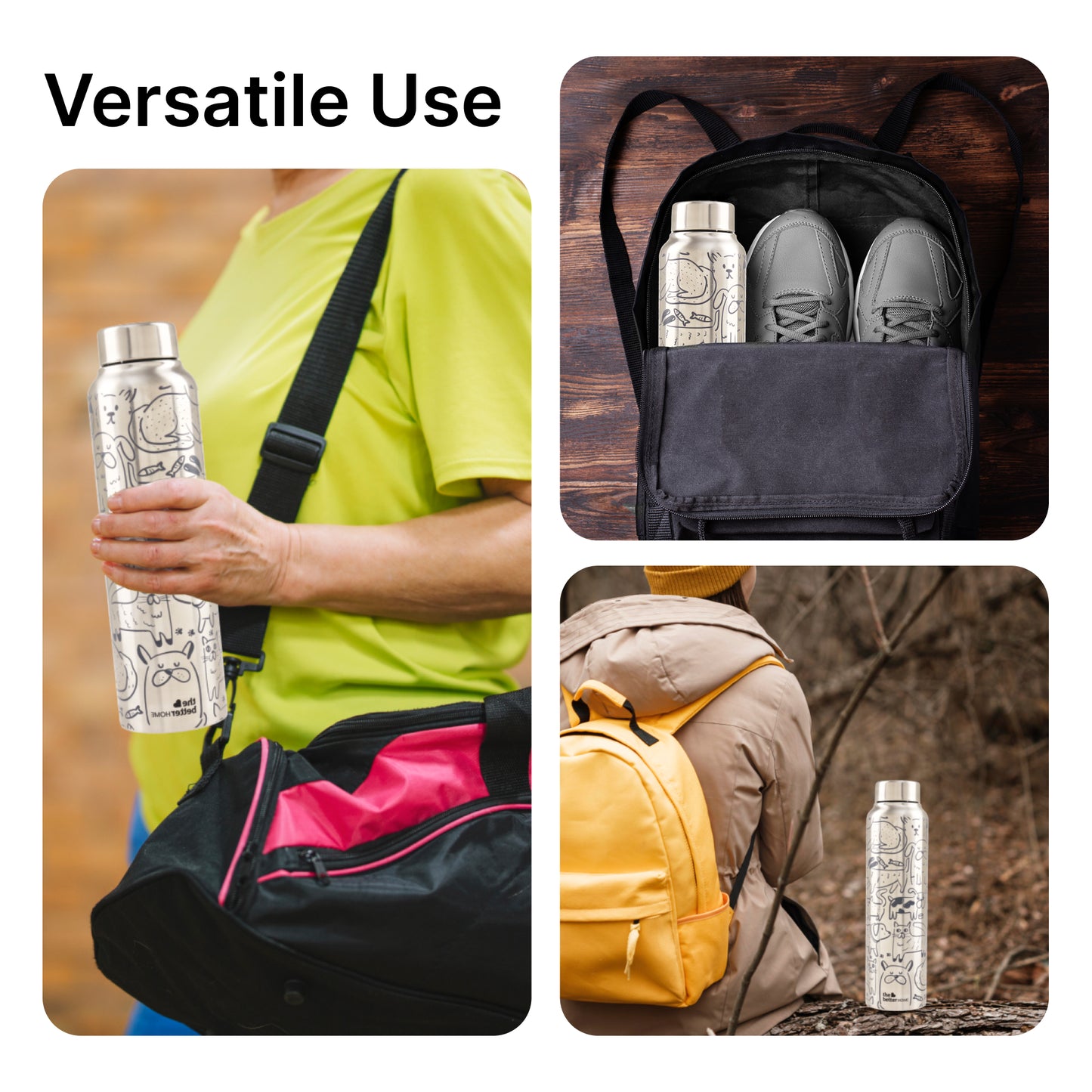 The Better Home stainless steel water bottles - gym companion