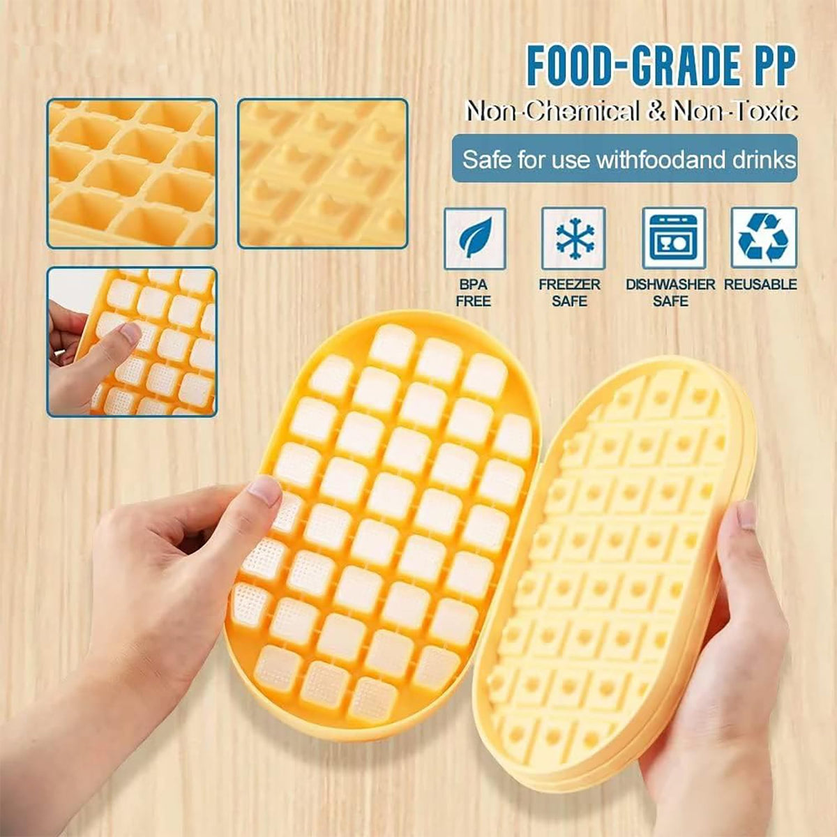 Kuber Industries ice cube trays - stackable and space-saving