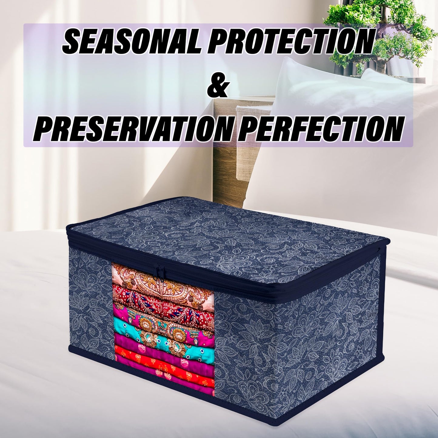 Kuber Industries saree storage bag - Wardrobe organization