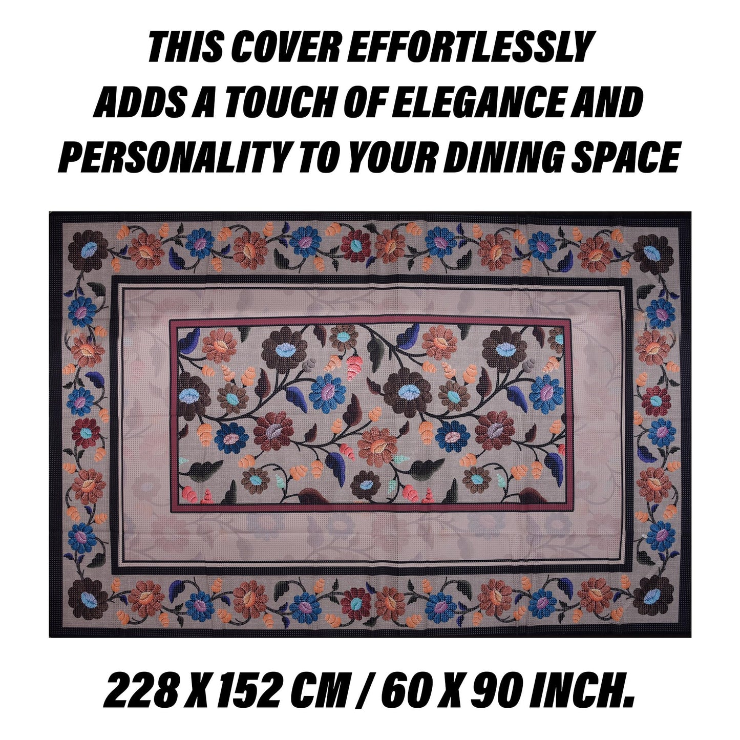 Kuber Industries dining table cover - stylish protection against spills