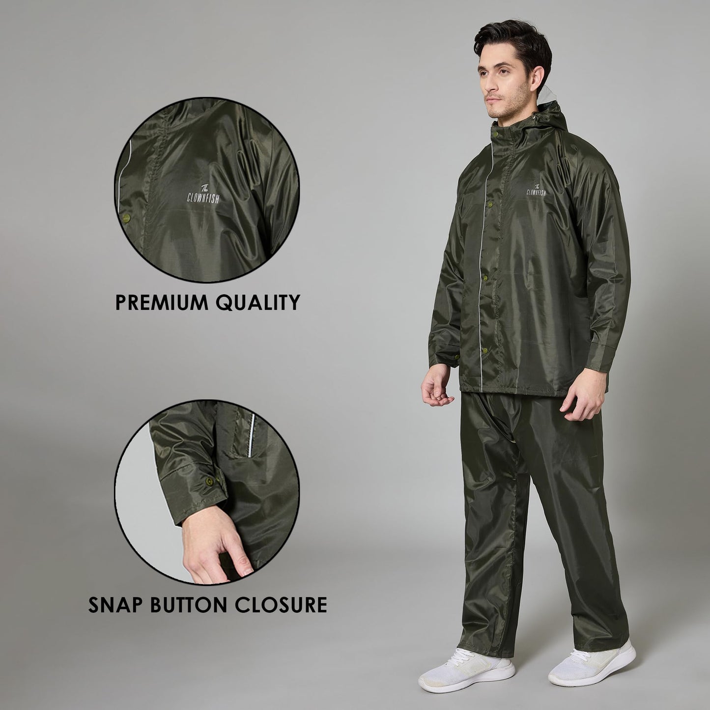Clownfish raincoat - camping gear in the rain