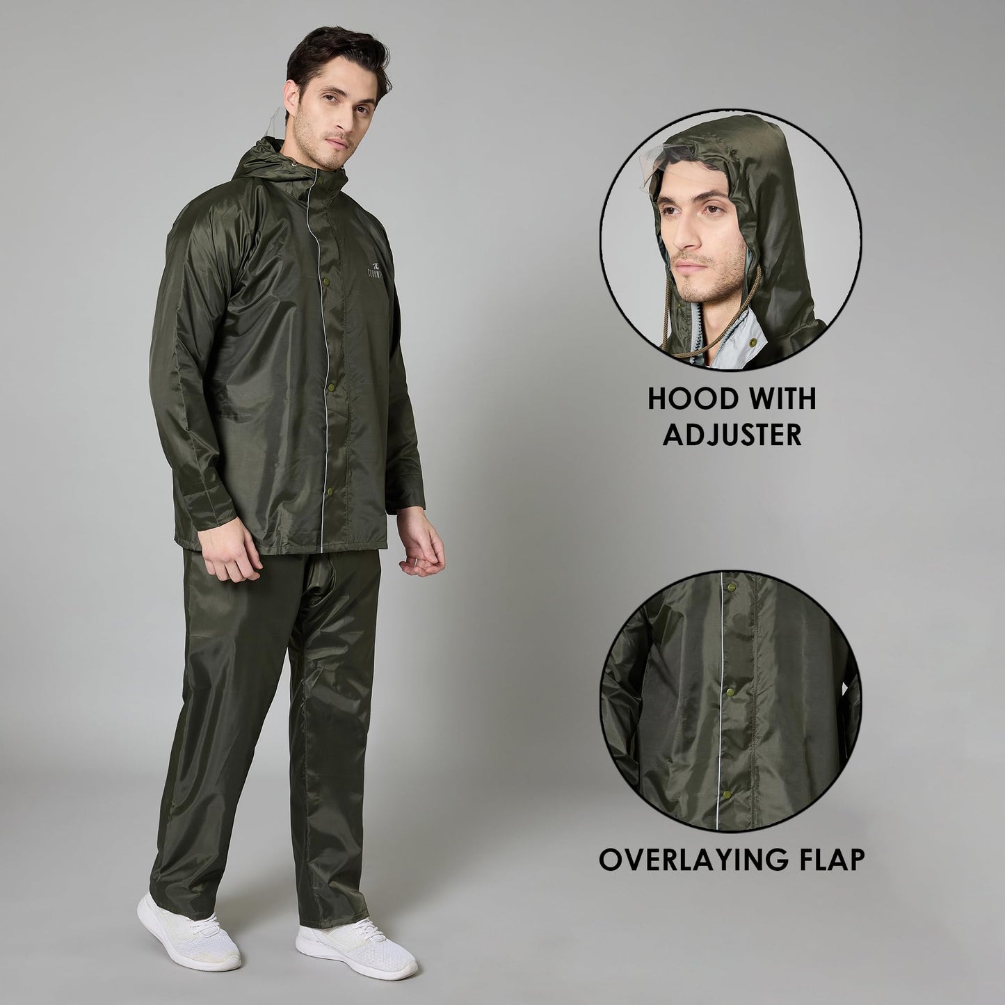 Clownfish raincoat - hiking in wet conditions