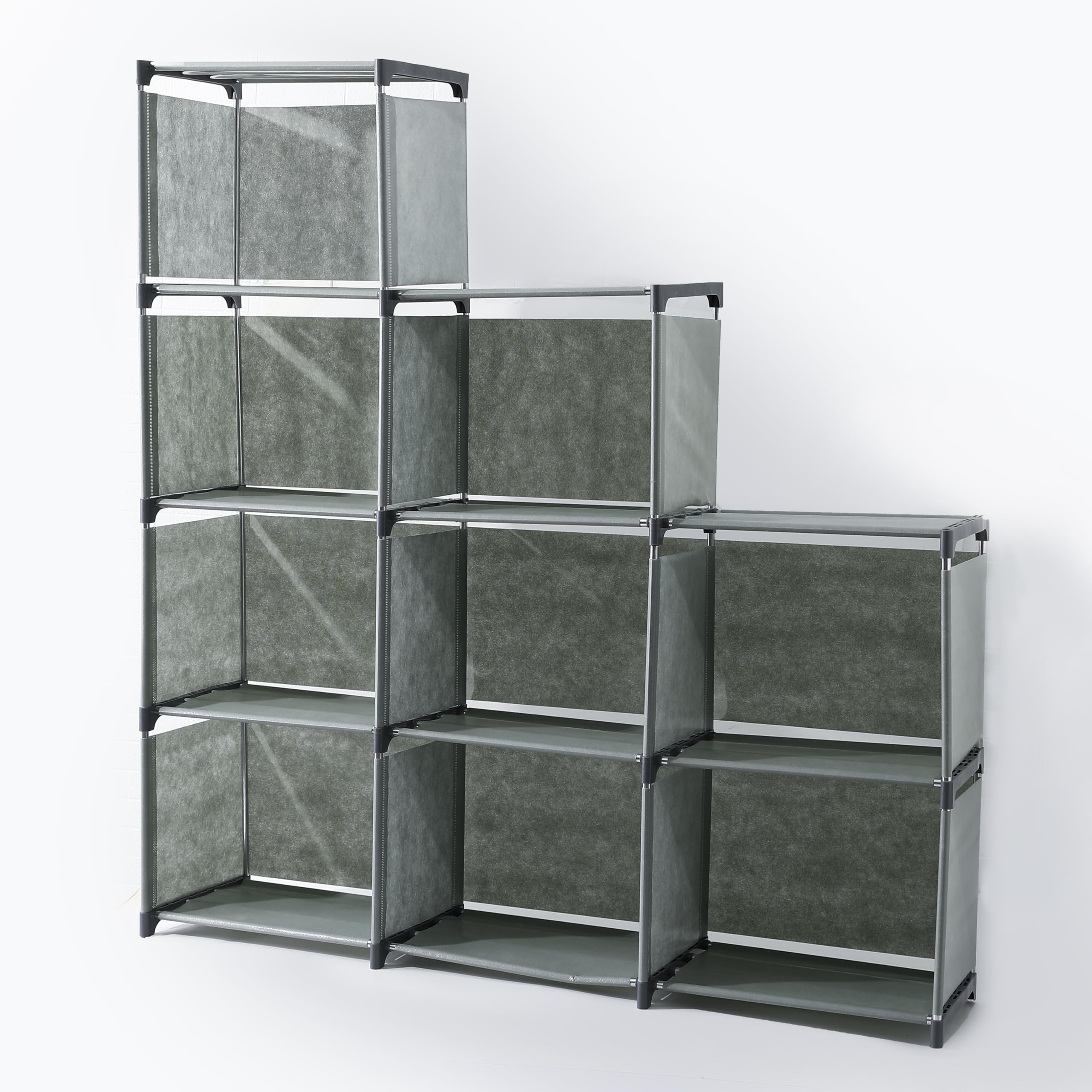 Homestic 9 Layer Book Rack | Book Cabinet Shelves for Bedroom Office L ...