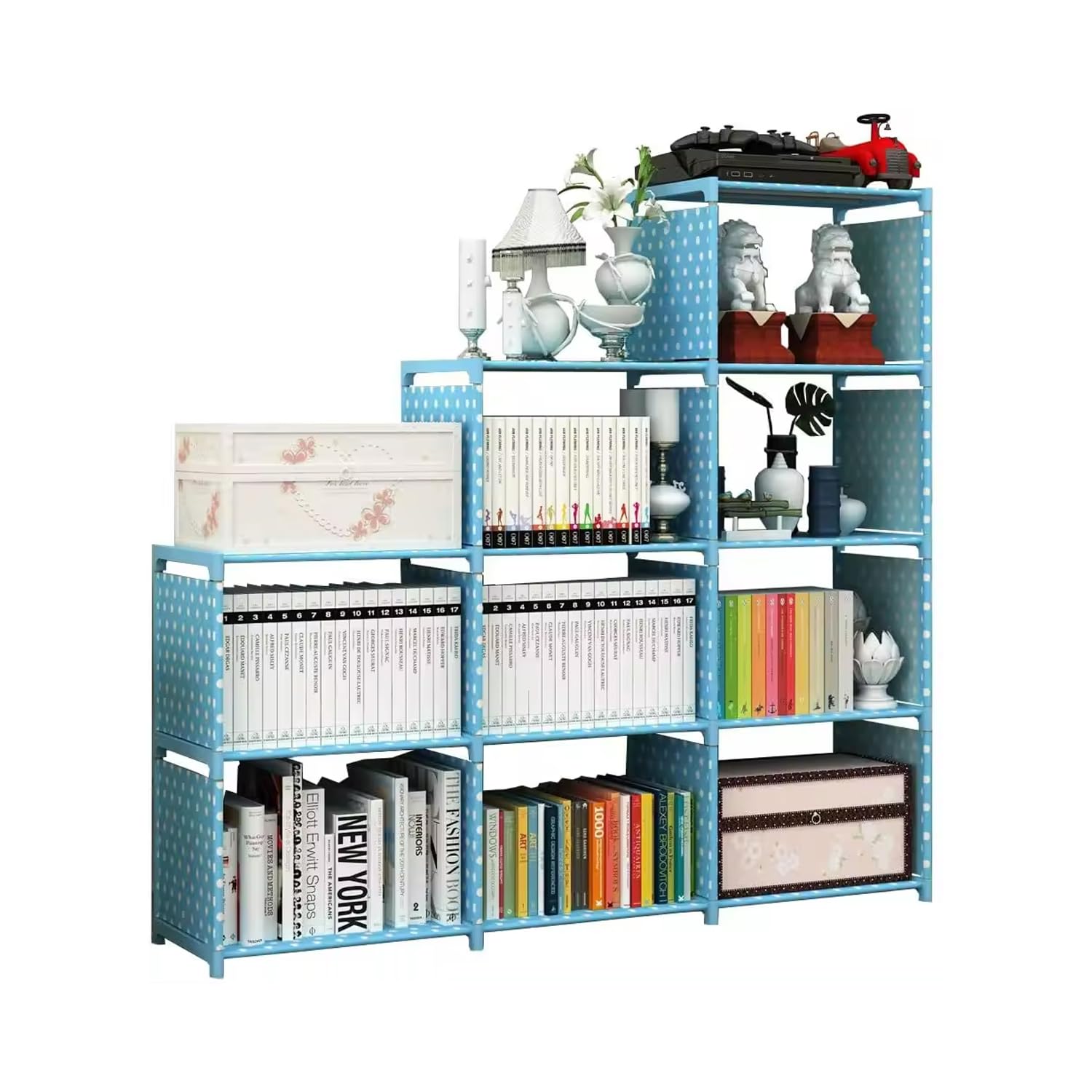 Buy Pack of 5: 9 Layer Book Rack - Adjustable Shelves, Sturdy Design ...