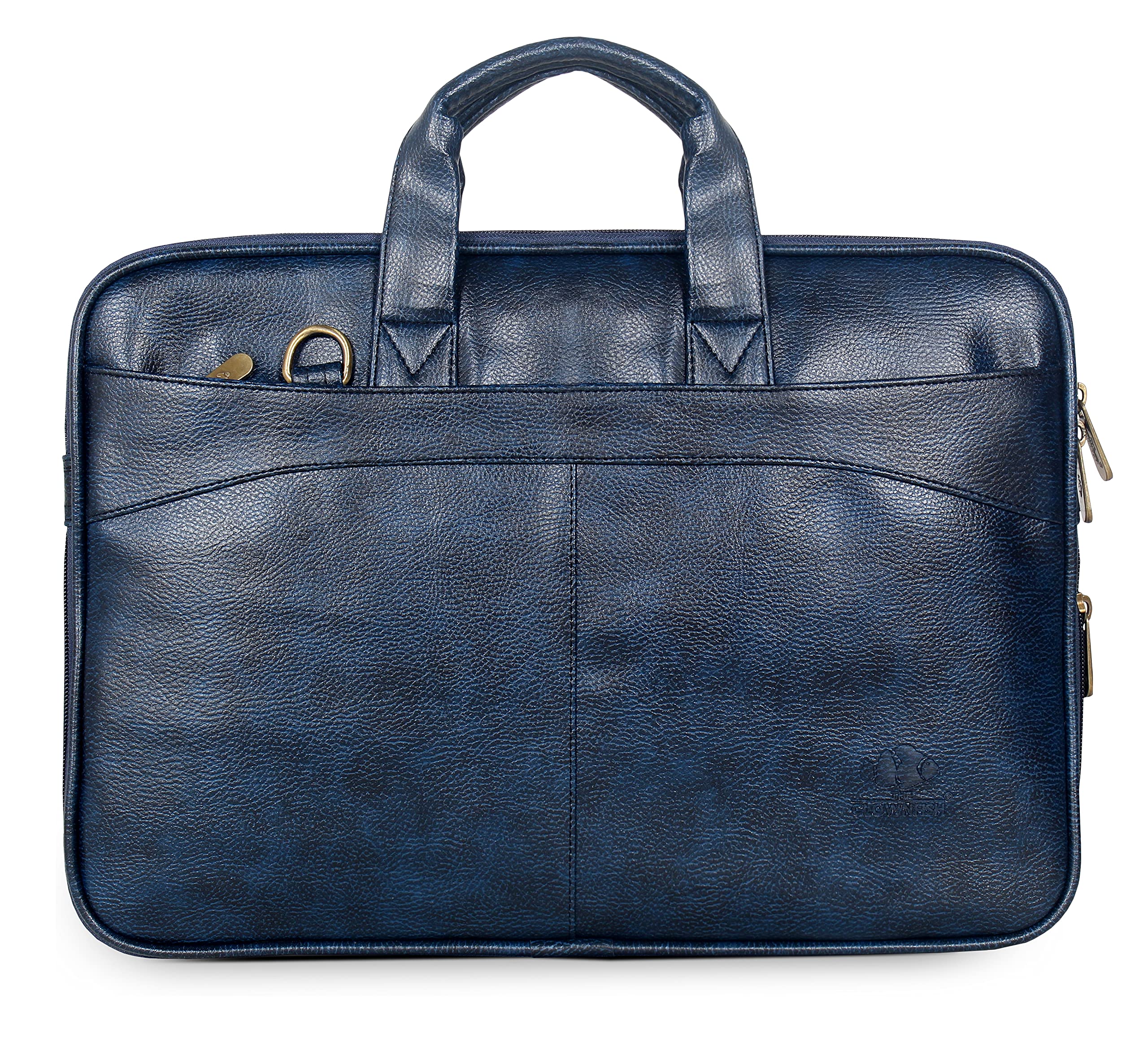 Slim Expandable Faux Leather Laptop Messenger Bag Briefcase | Fits 12 ...