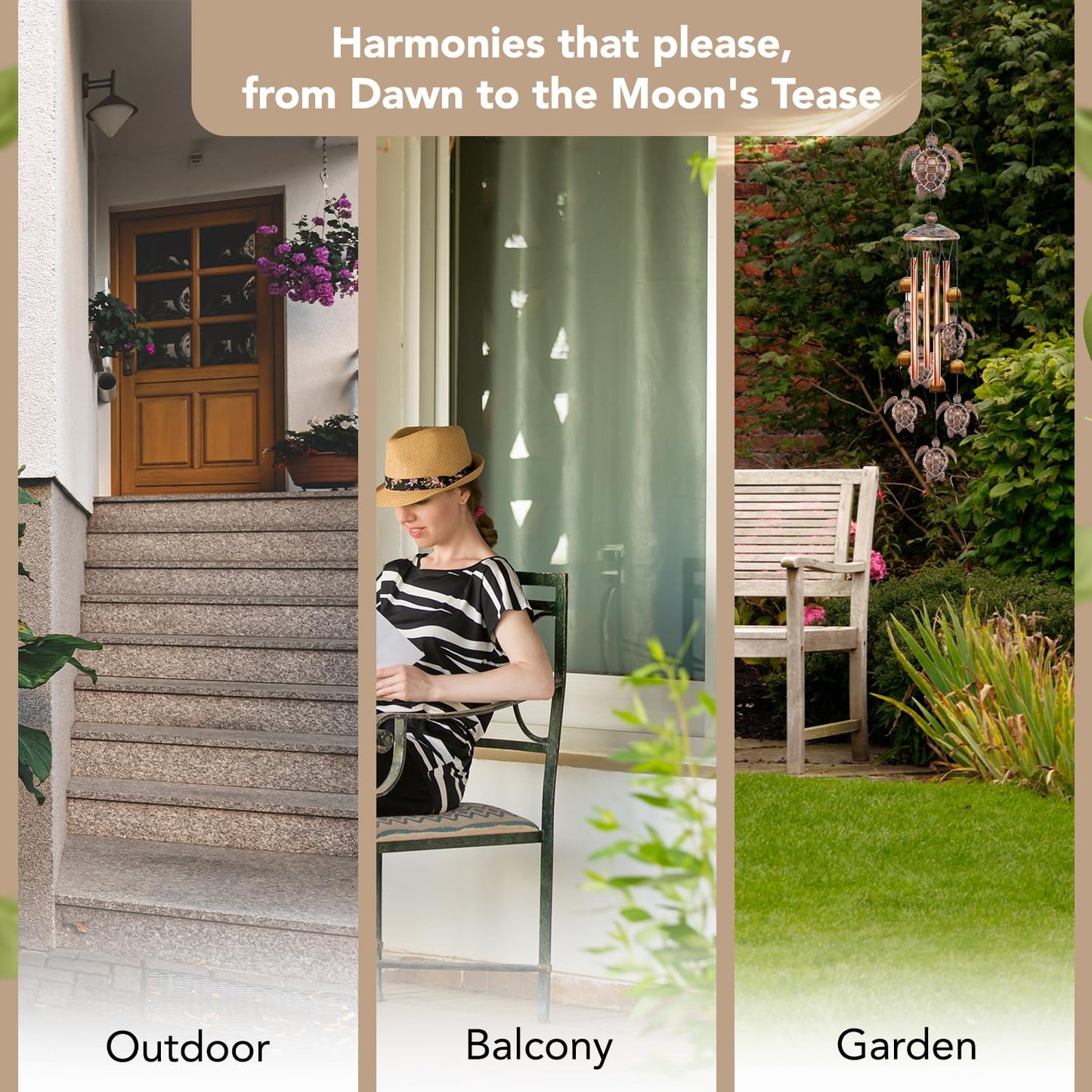 Ekhasa wind chimes - stylish balcony enhancement for tranquility