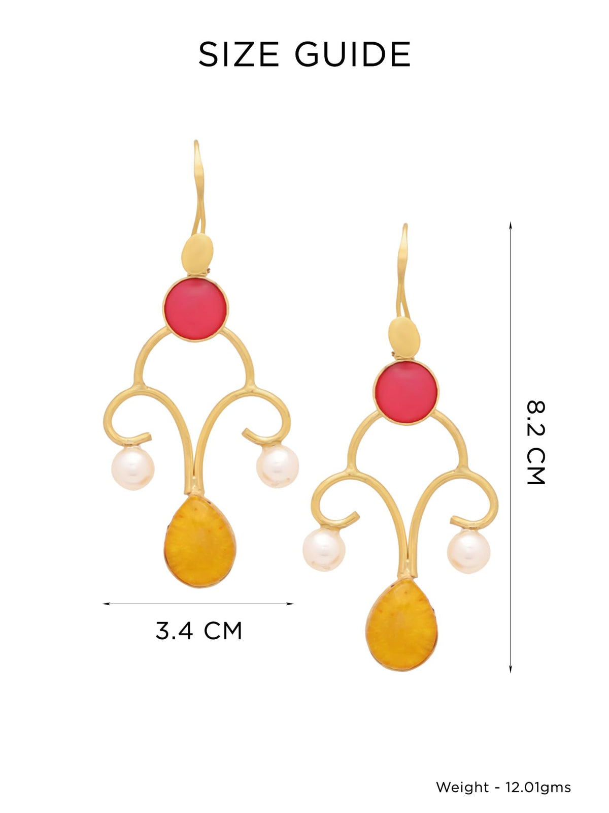 Yellow Chimes Dangler Earrings - Stylish for Casual Outings