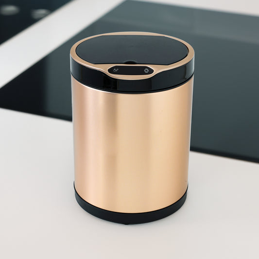 UMAI 8L Gold Dustbin - Durable and hygienic for office