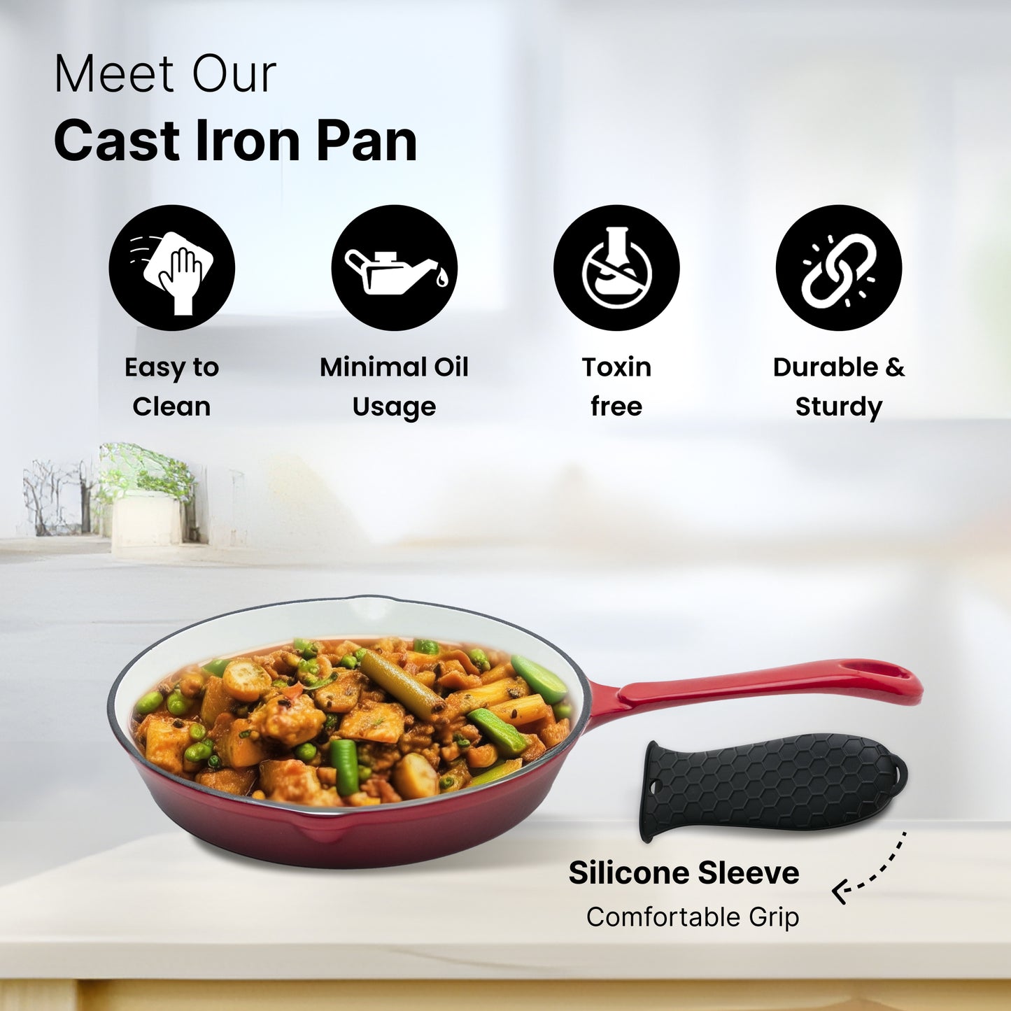 The Better Home red frying pan - Perfect for searing
