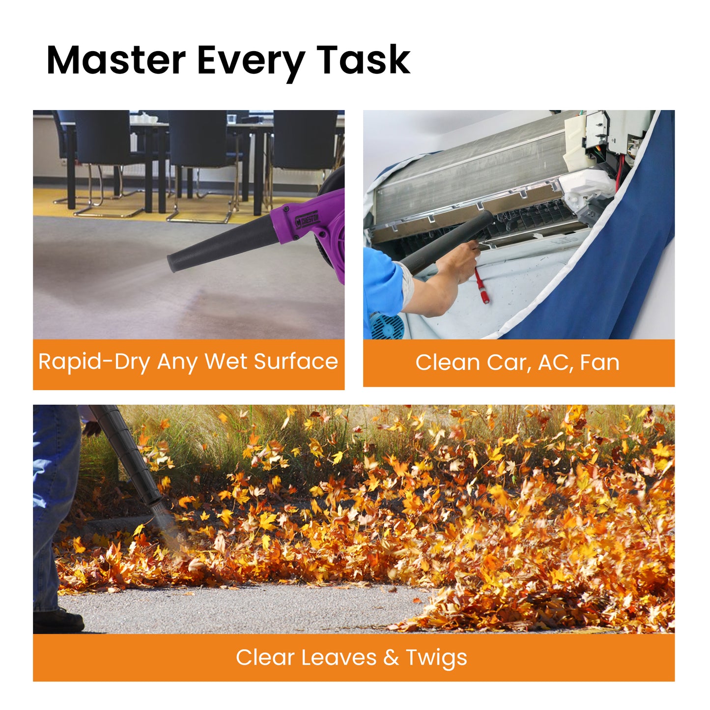 Cheston leaf blower - cleaning garage floor