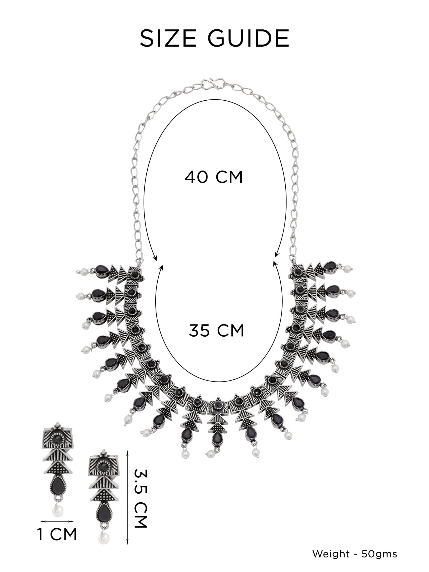 Yellow Chimes silver oxidised jewellery - Stylish festival accessory