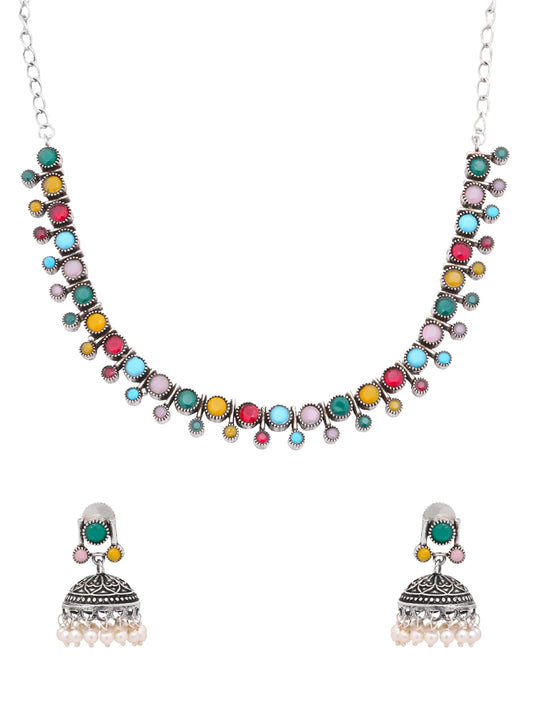 Yellow Chimes Traditional Choker Set - Unique wedding accessory