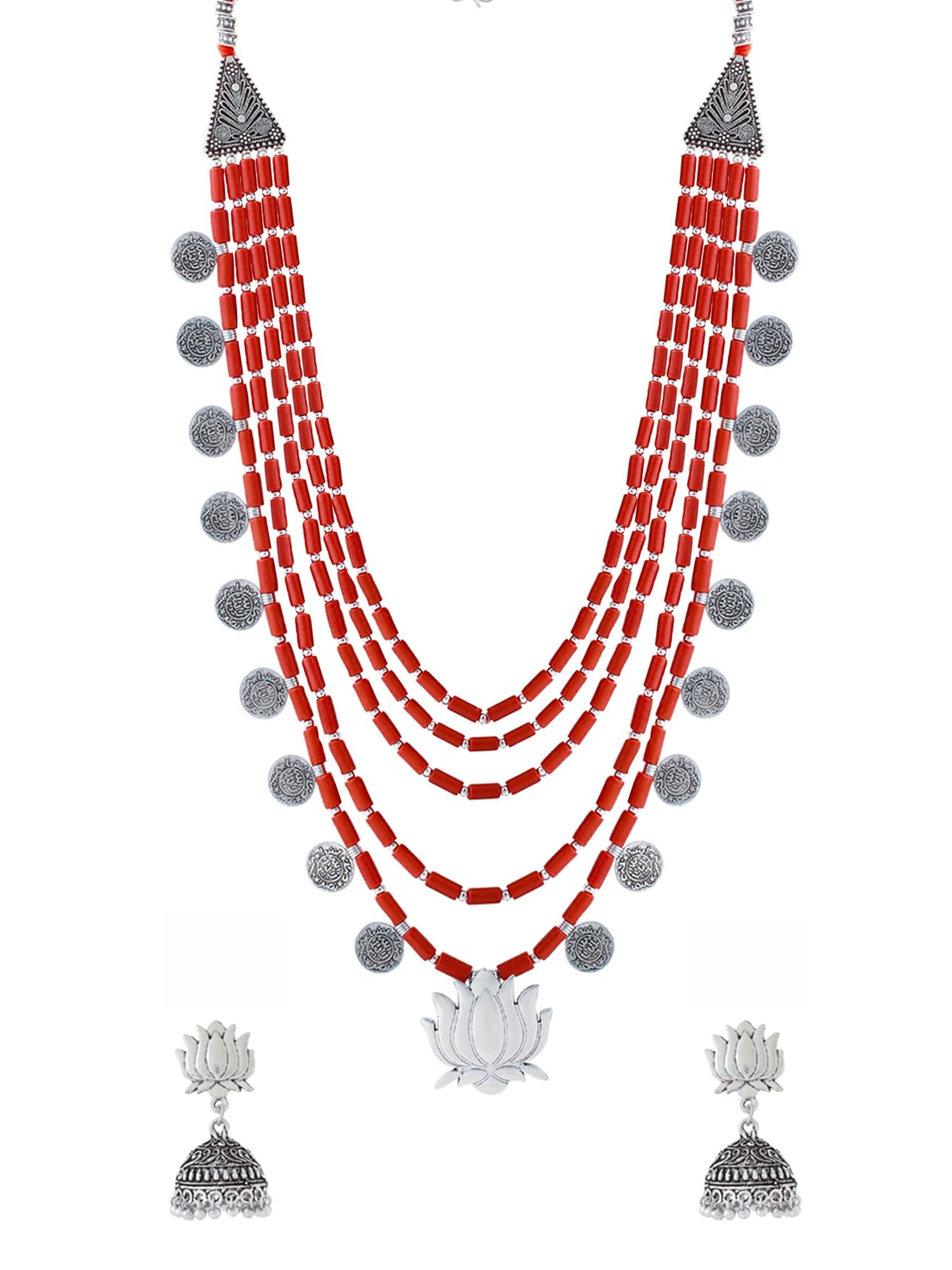 Yellow Chimes oxidised jewellery set - versatile for all occasions