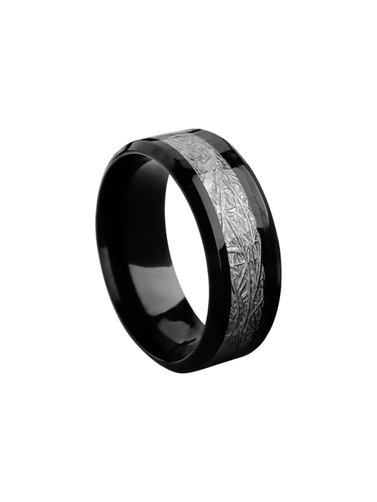 Yellow Chimes elegant stainless steel ring - perfect gift for men