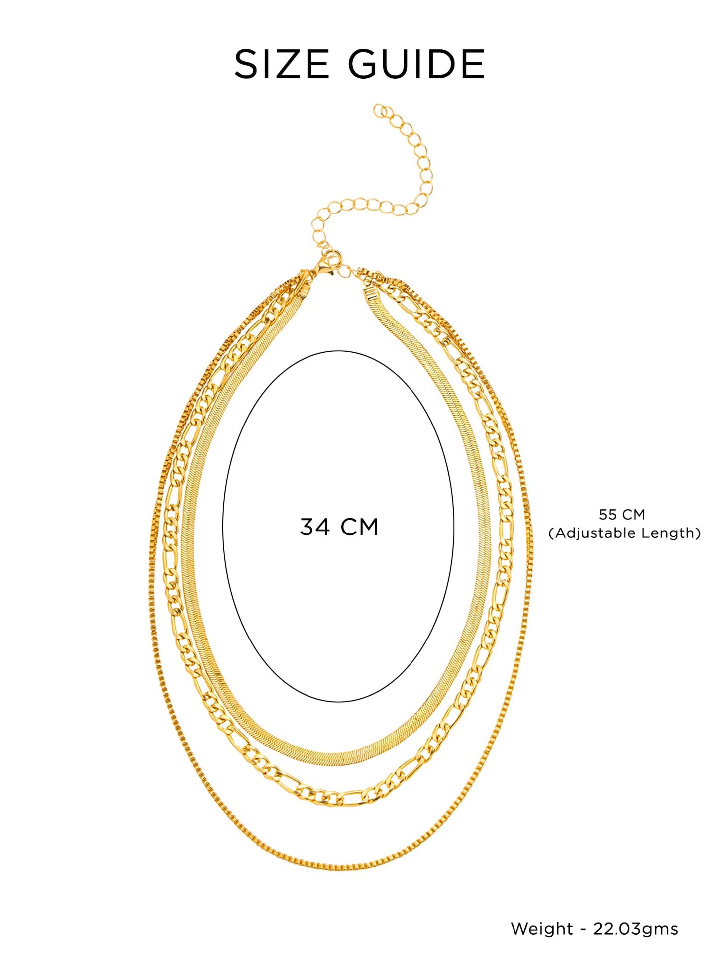 Yellow Chimes Multi Layered Choker Necklace - Perfect gift for her