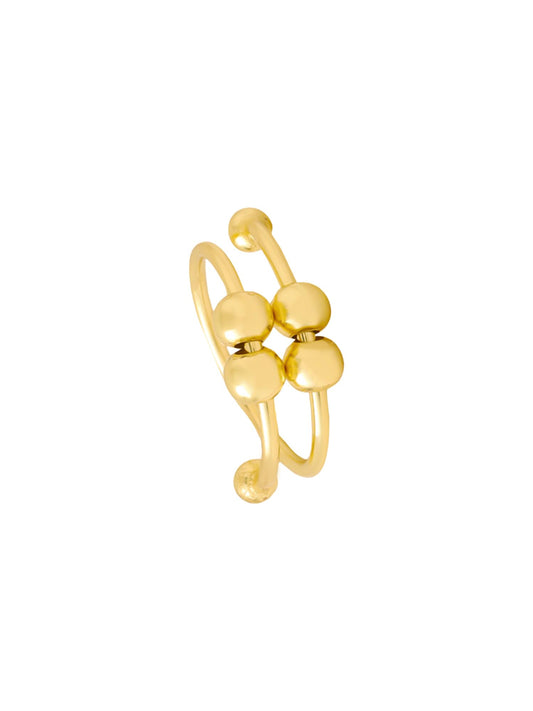Yellow Chimes Adjustable Ring - Stylish Office Wear