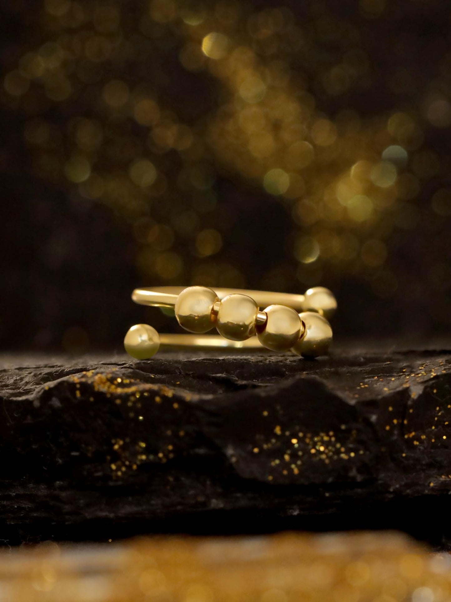 Yellow Chimes Gold Plated Ring - Versatile Fashion