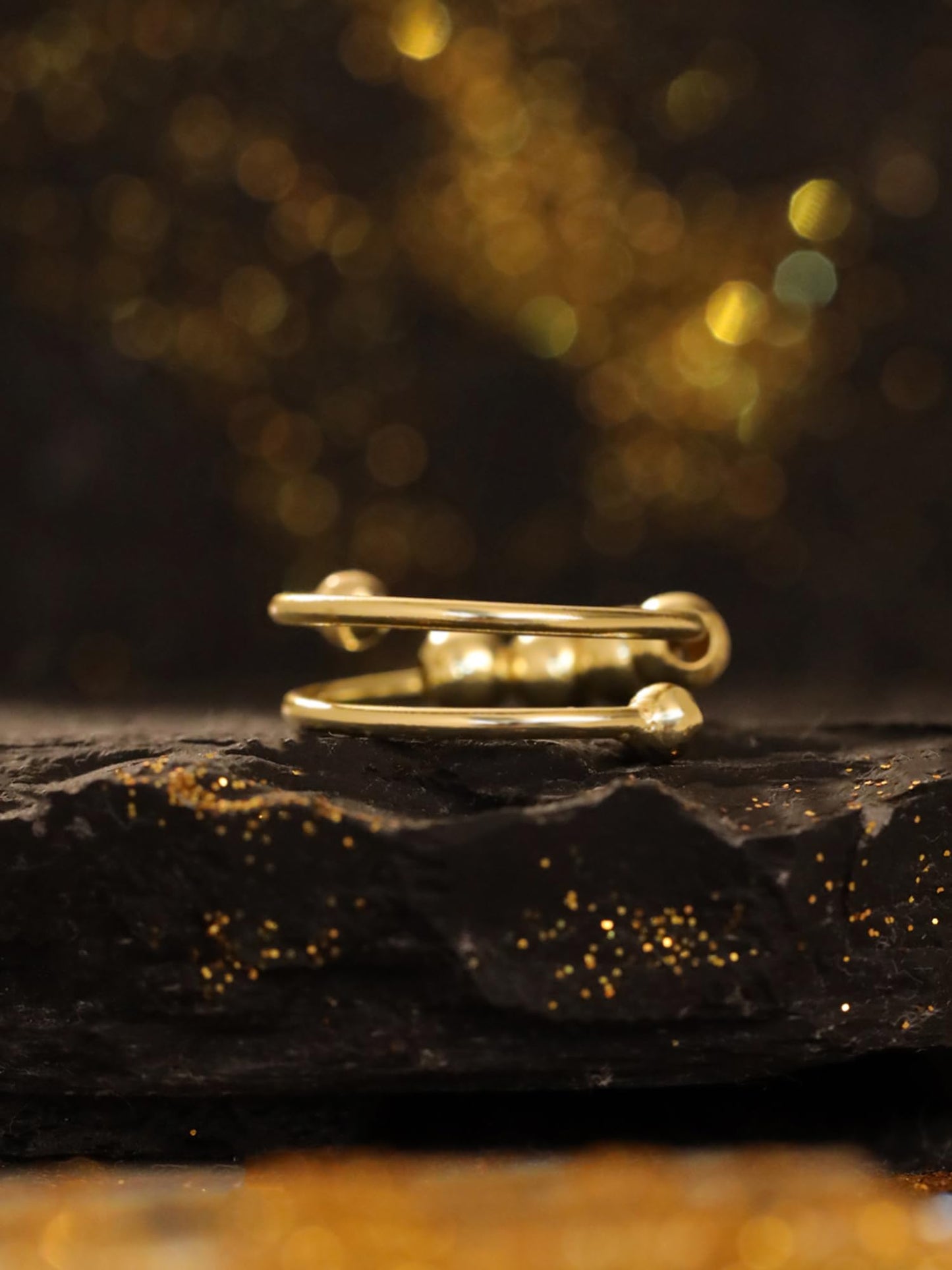 Yellow Chimes Women Ring - Party Accessory