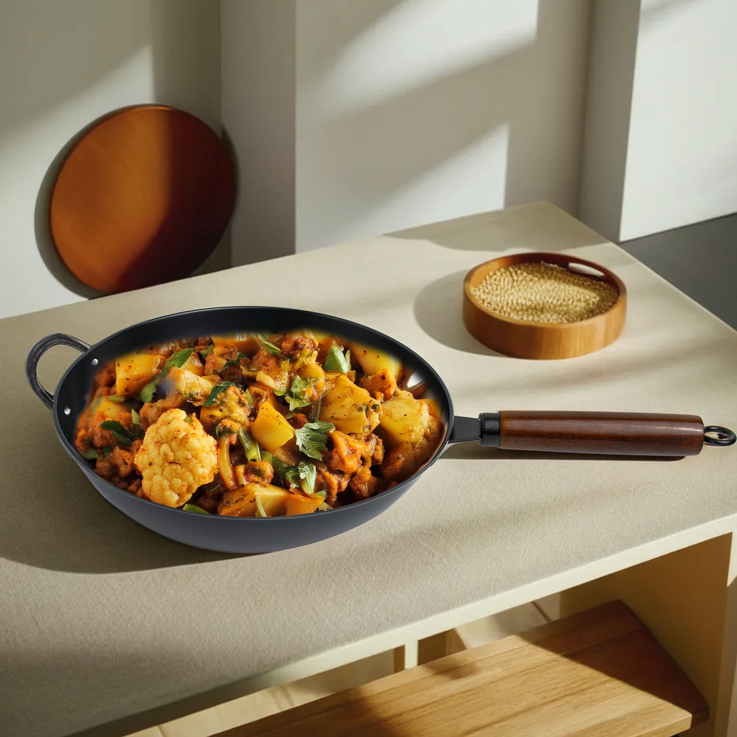 UMAI Carbon Steel Wok - suitable for induction cooktops