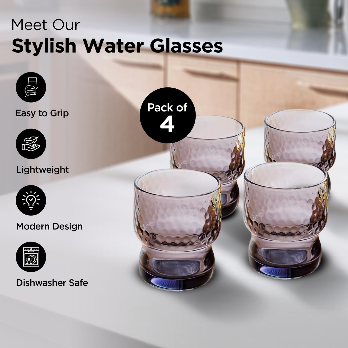 The Better Home UMAI Glass Set - Dishwasher safe feature