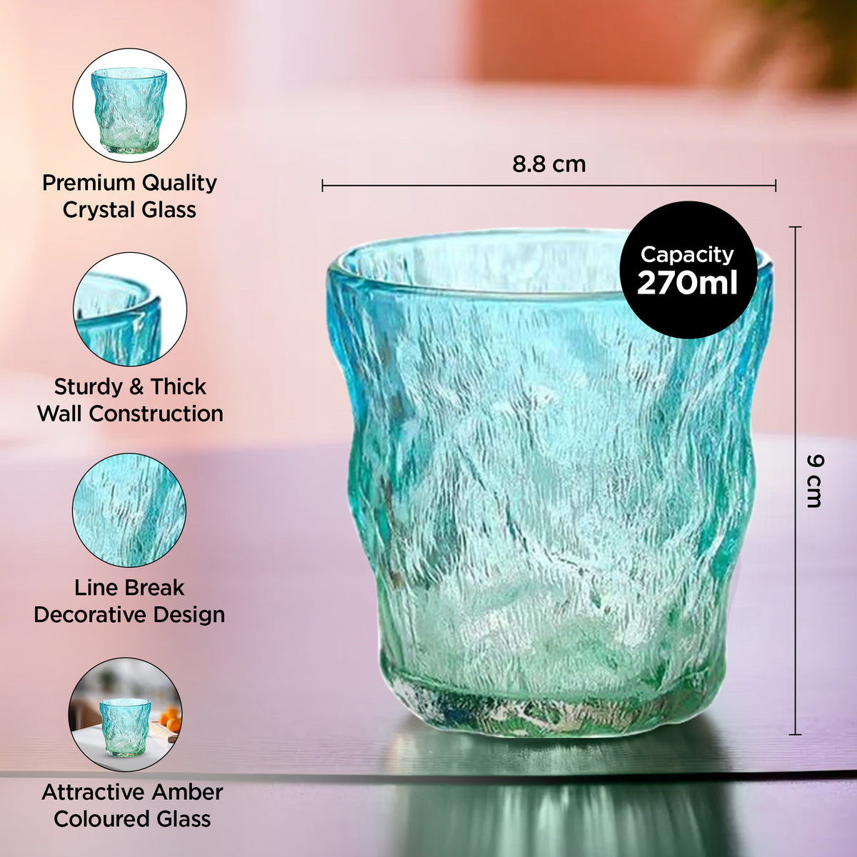The Better Home UMAI lead-free glass - everyday dining
