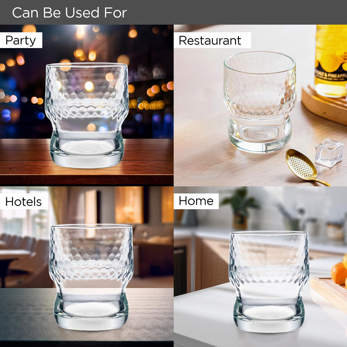 UMAI lead-free drinking glasses - cocktail party