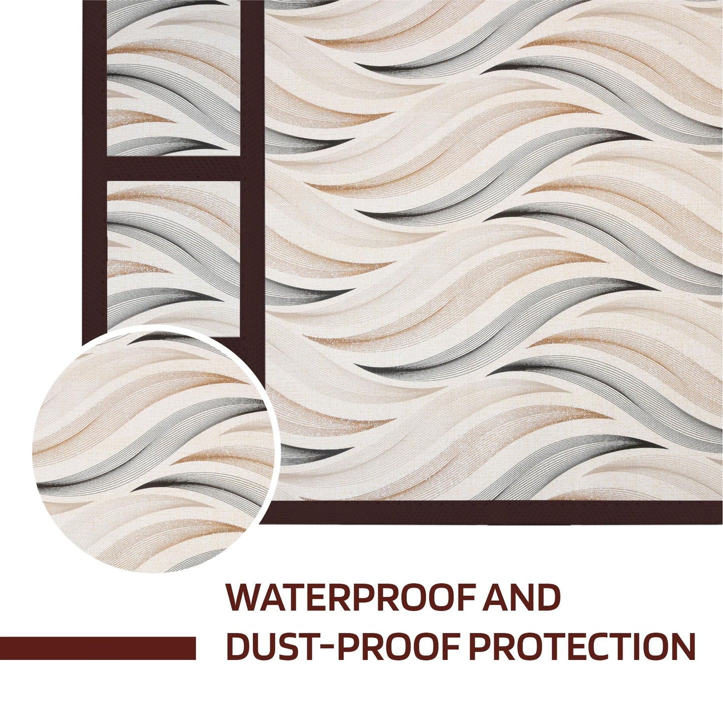 Kuber Industries fridge top cover - Utility pockets for organization