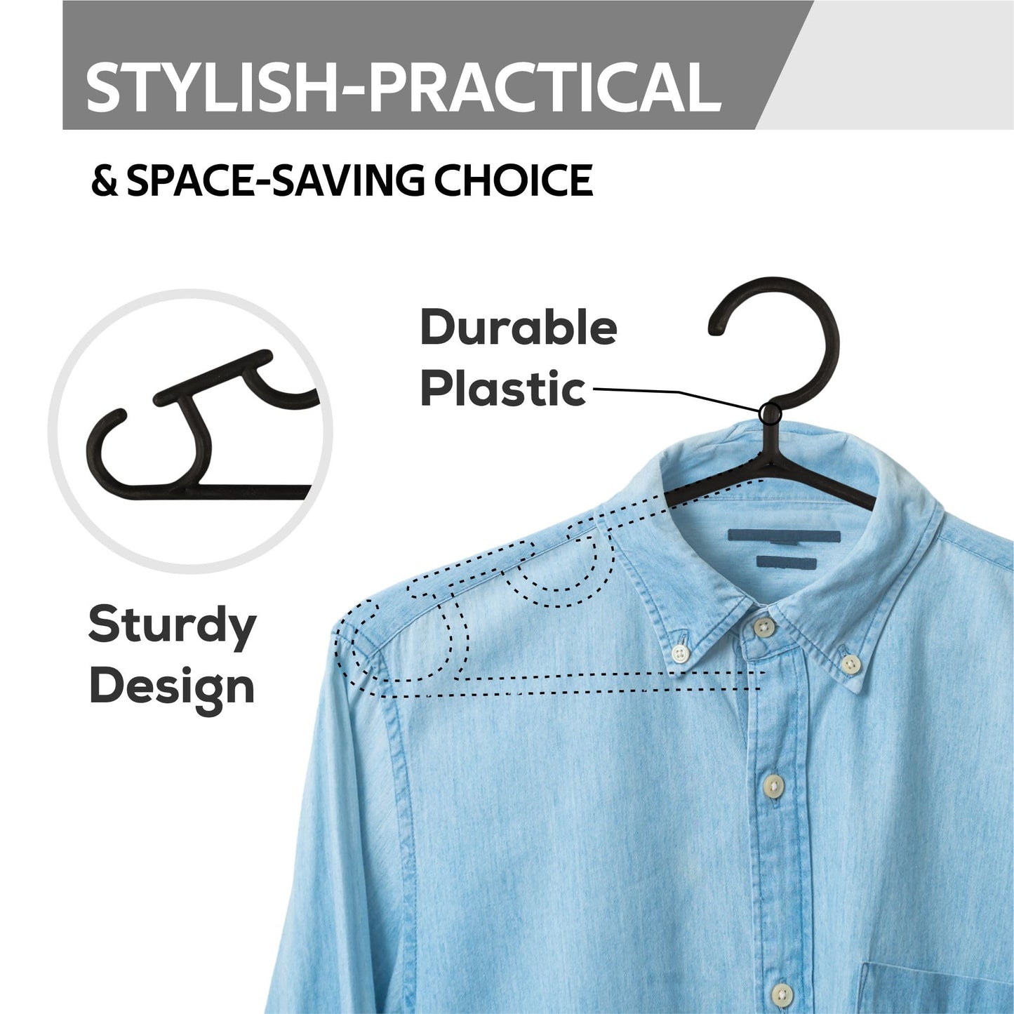 Kuber Industries pack of 10 hangers - versatile for any wardrobe