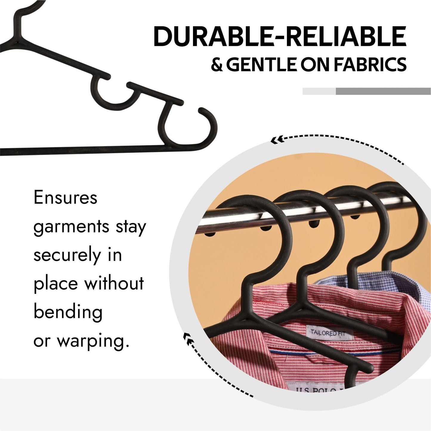 Kuber Industries plastic hanger - stylish space-saving solution