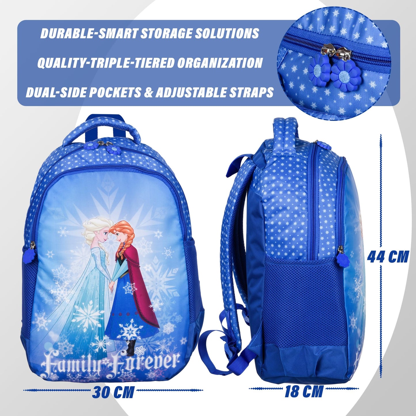 Kuber Industries Disney Frozen Backpack - Stylish design