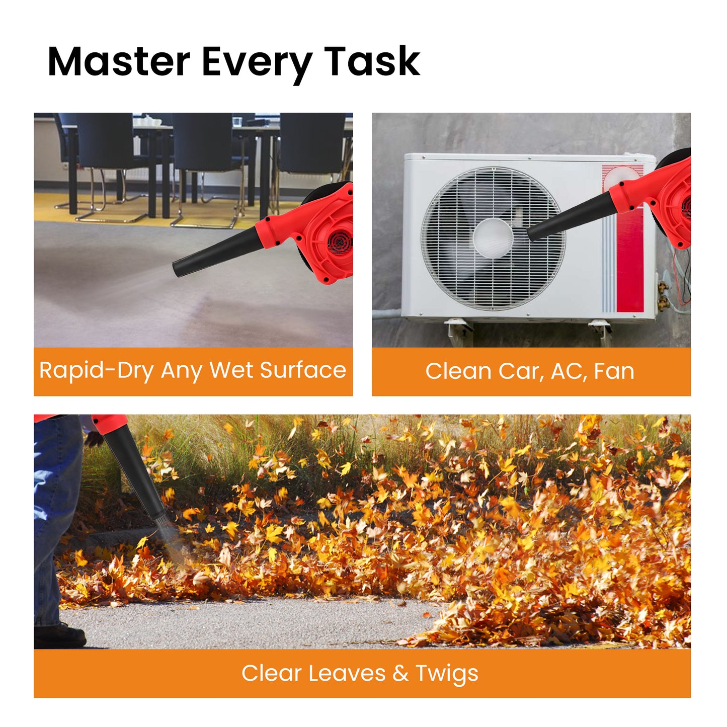 Cheston leaf blower - vacuuming garden debris
