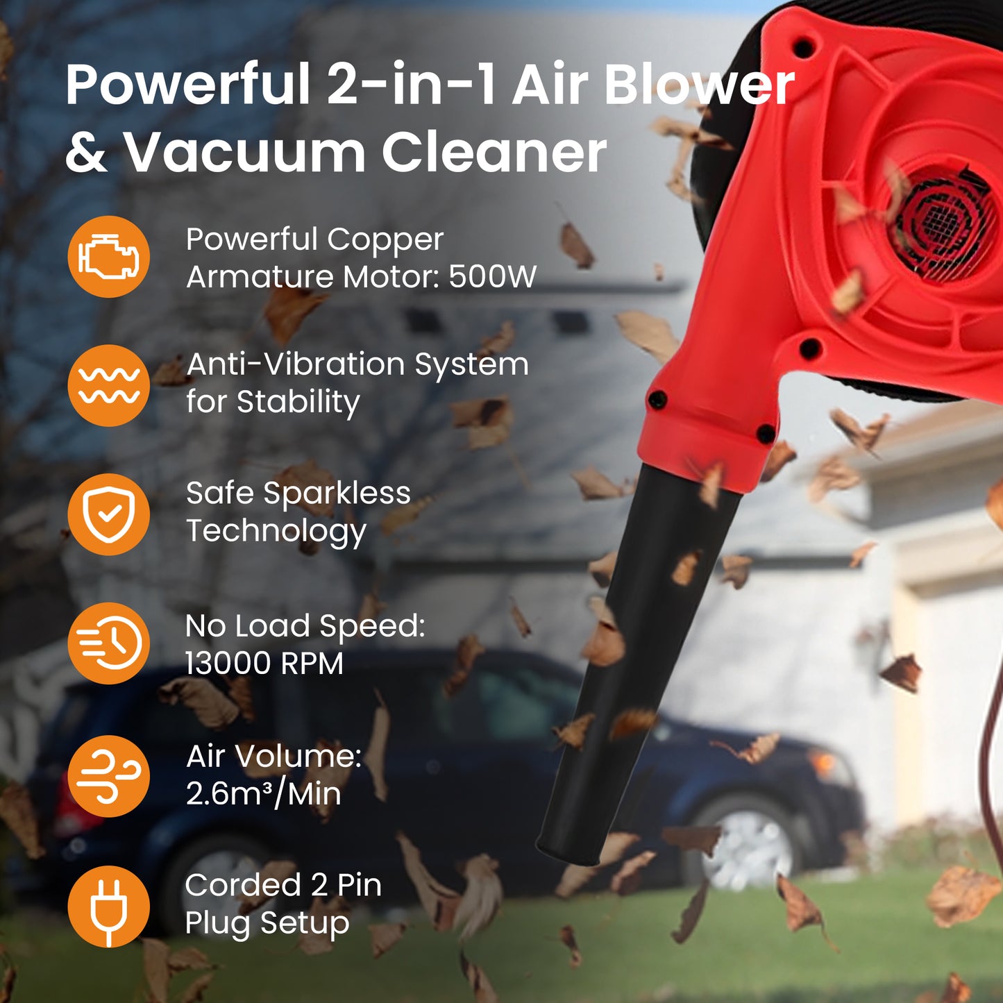 Cheston leaf blower - efficient home cleaning tool