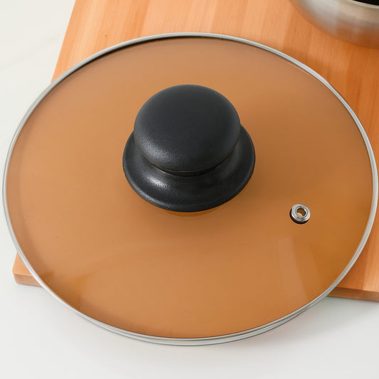 The Better Home steel rimmed lid - Easy grip knob cooking