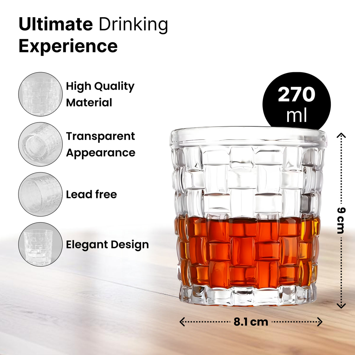 UMAI whiskey glasses - showcase vibrant drinks
