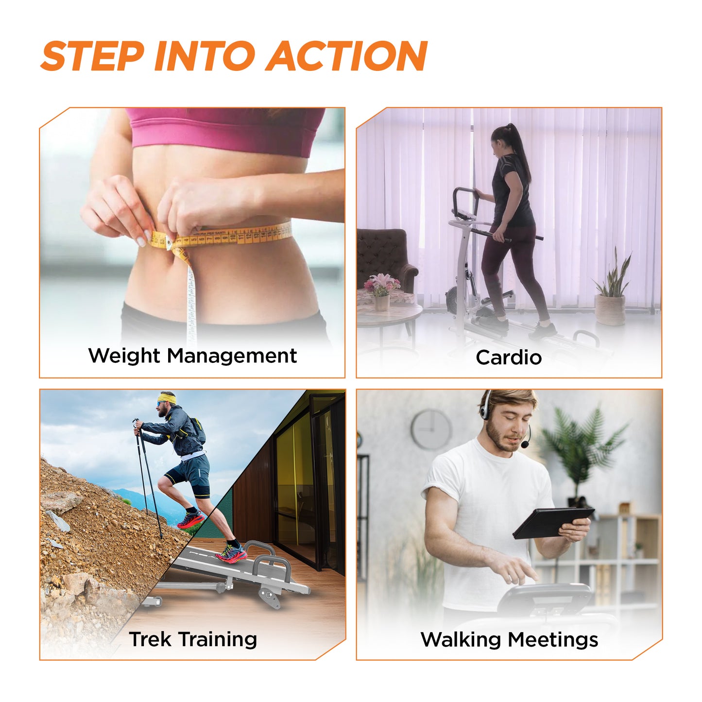 Reach treadmill - sturdy design for weight loss