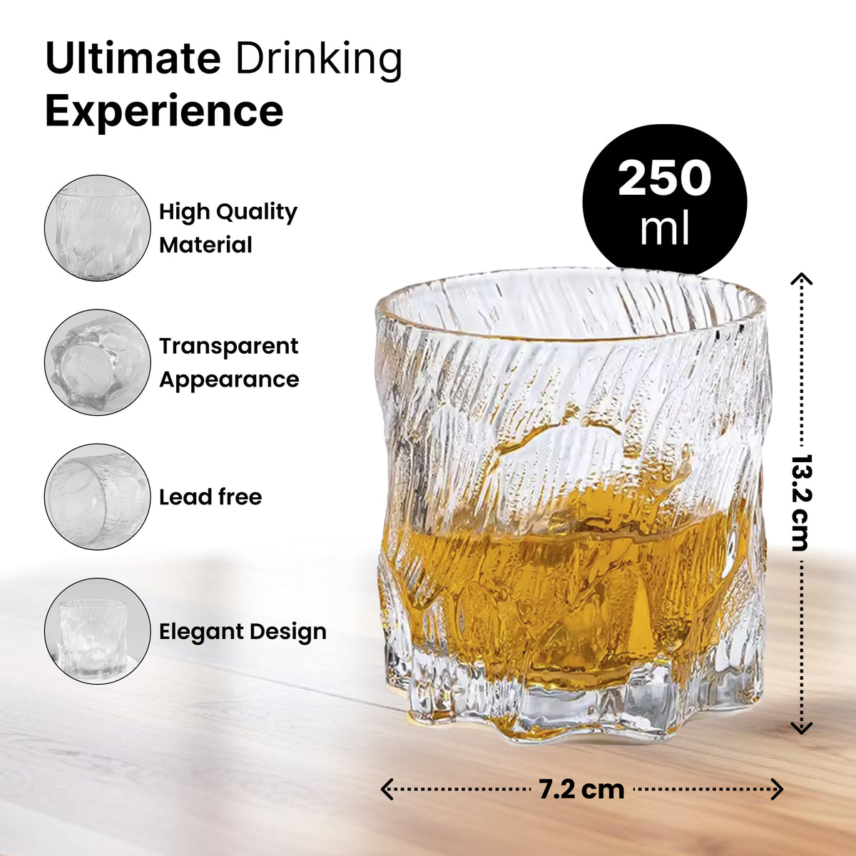 UMAI whiskey glasses - versatile use for occasions