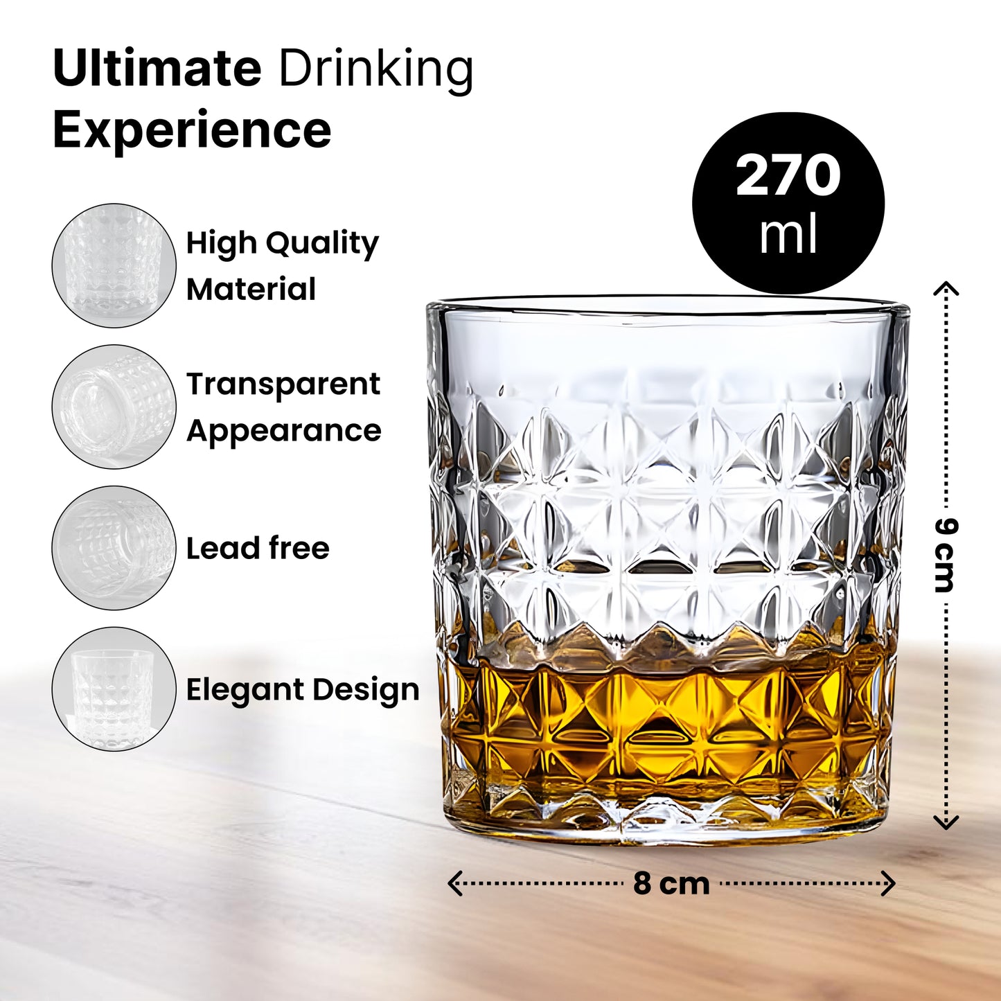 UMAI whiskey glasses - elegant dining experience